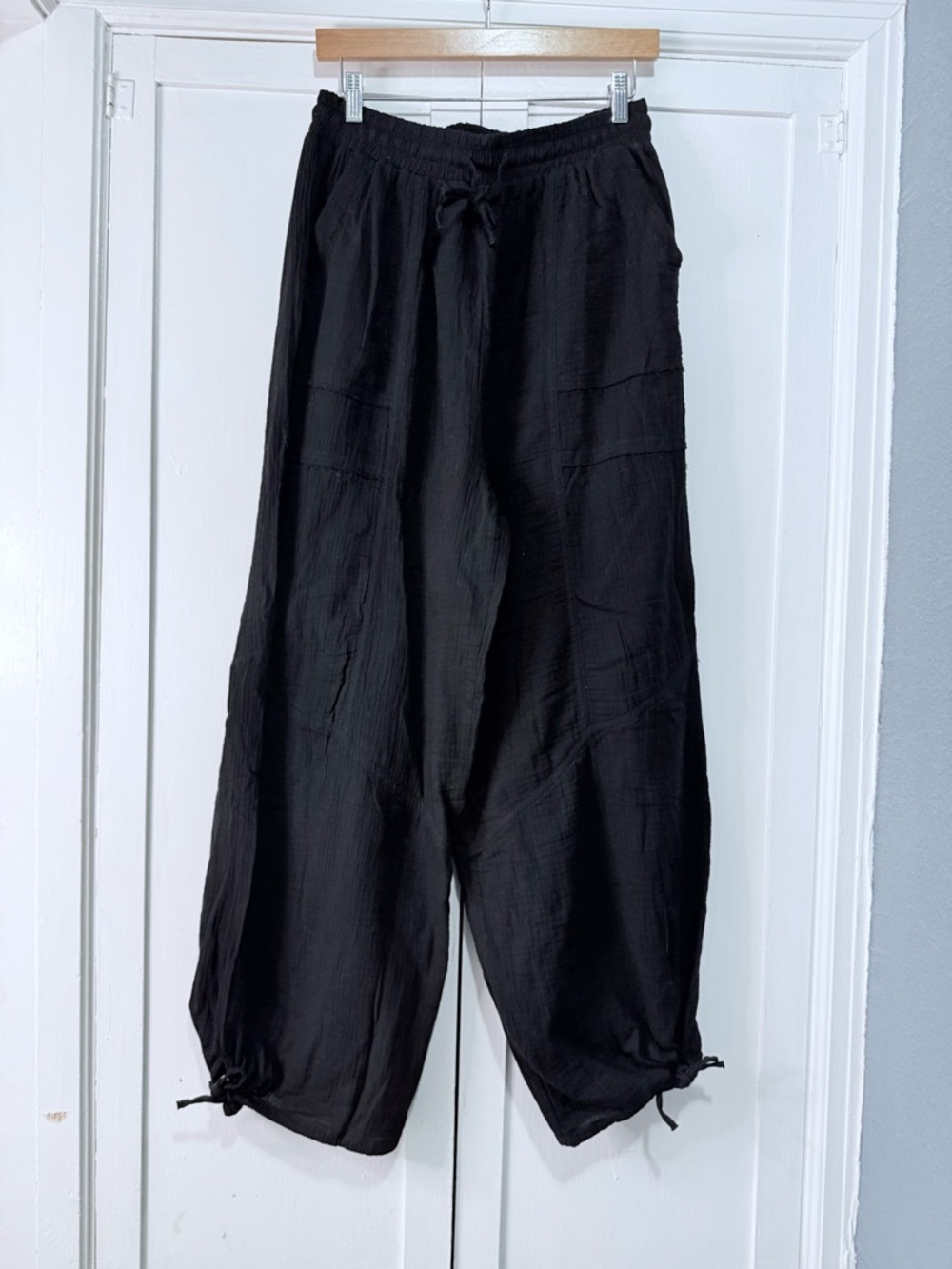 Women's Black Drawstring Jogger Pants